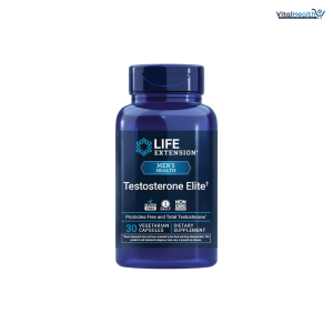 Life Extension Testosterone Elite, Testosterone Supplement, Male Health Support Supplement, Pomegranate, Cacao, Luteolin, Non-GMO, Gluten-Free, Vegetarian, 30 Capsules
