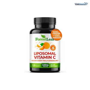 ForestLeaf Liposomal Vitamin C 1400mg Capsules | High Dose Vitamin C Liposomal Supplement w Coconut Oil Fatty Acids | 120 Vegan Cap