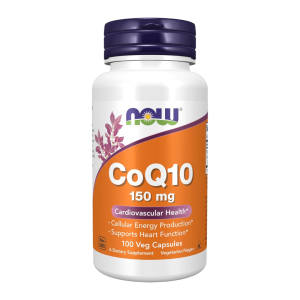 NOW Supplements, CoQ10 150 mg, 100 Veg Capsules