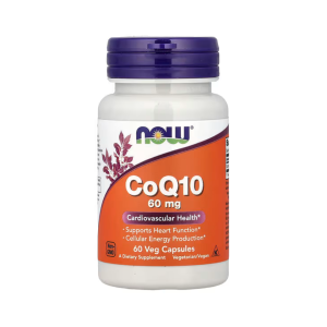 NOW Foods Supplements CoQ10 60 mg 60 Veg Capsules