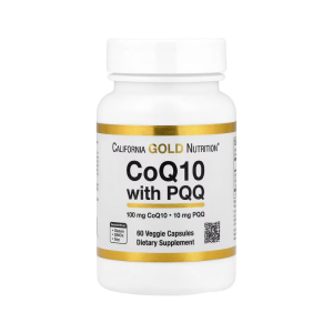 California Gold Nutrition CoQ10 with PQQ Ubiquinone USP 100 mg, 60 Veggie Capsules