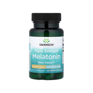 Swanson Vitamins Melatonin Triple Strength 10 mg 60 Vegan Capsules