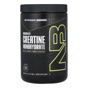 NutraBio Pure Micronized Creatine Monohydrate Powder Supplement Unflavored 300 g