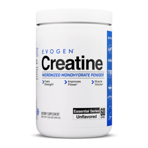 Evogen Creatine Micronized Monohydrate Powder Unflavored 300g 60 Servings