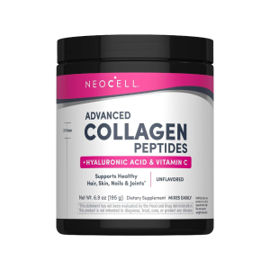 NeoCell Collagen Peptides Powder with Hyaluronic Acid, Vitamin C and Amla Extract 6.9 oz Unflavored