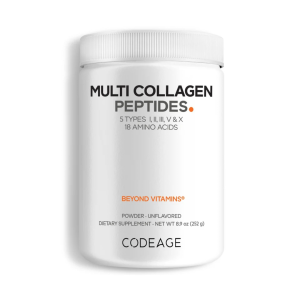 Codeage Multi Collagen Peptides Powder with 18 Amino Acids and Collagen Type I, II, III, V, X 252g