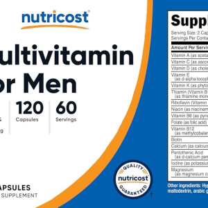 Nutricost Multivitamin for Men 120 Capsules - Vitamins and Minerals