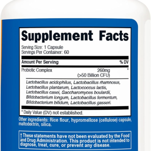 Nutricost Probiotic Complex - 50 Billion CFU, 60 Capsules