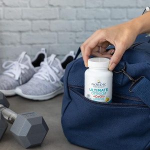 Nordic Naturals Ultimate Omega + CoQ10, Lemon - 60 Soft Gels - 1280 mg Omega-3 + 100 mg CoQ10 - Heart Health, Cellular Energy, Antioxidant Support - Non-GMO - 30 Servings
