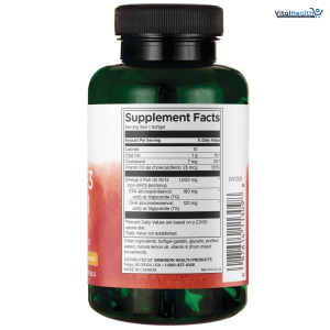 Swanson Omega-3 Fish Oil with Vitamin D Lemon, 60 Softgels
