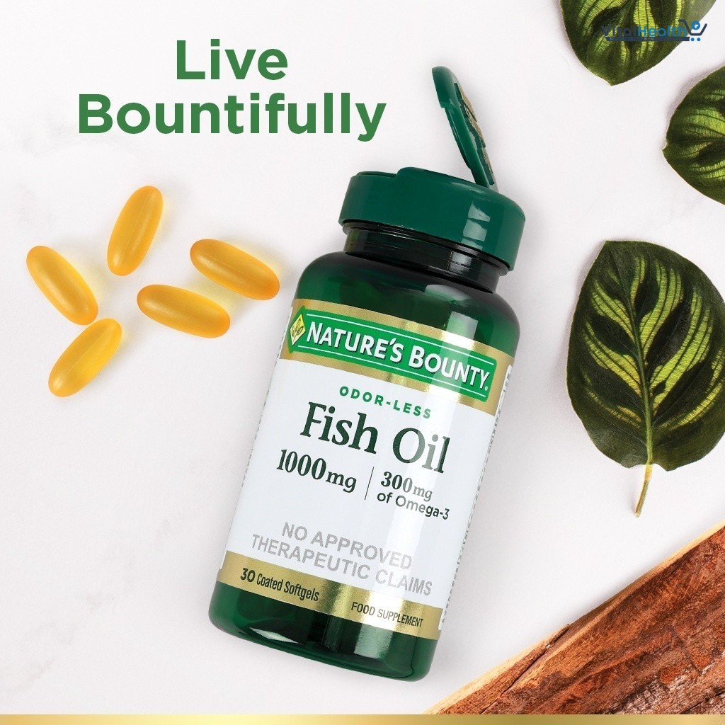 Nature's Bounty Fish Oil Omega 3 Supplements - Supports Heart Health, 1200 Mg Fish Oil, Omega-3, 200 Softgels