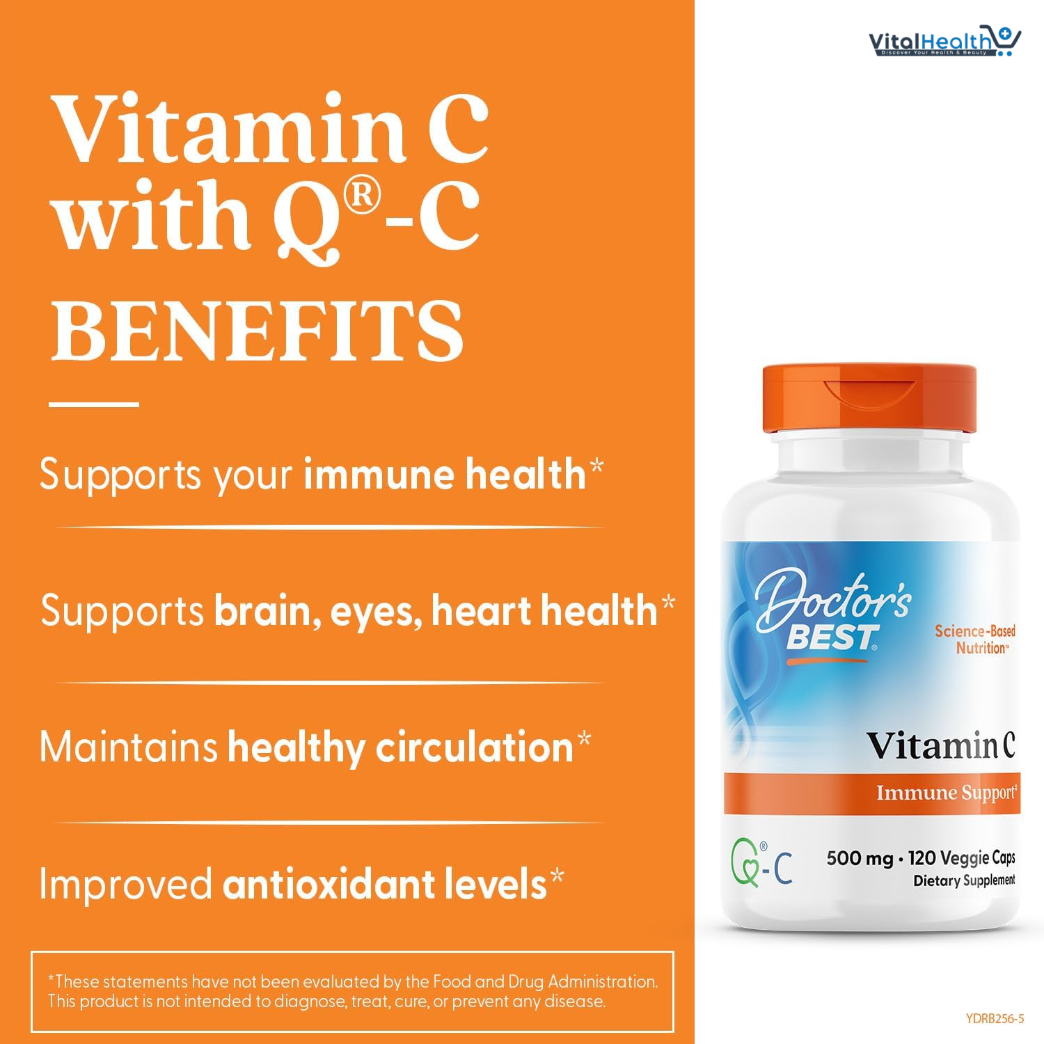 Doctor's Best Best Vitamin C 500mg, 120 Count