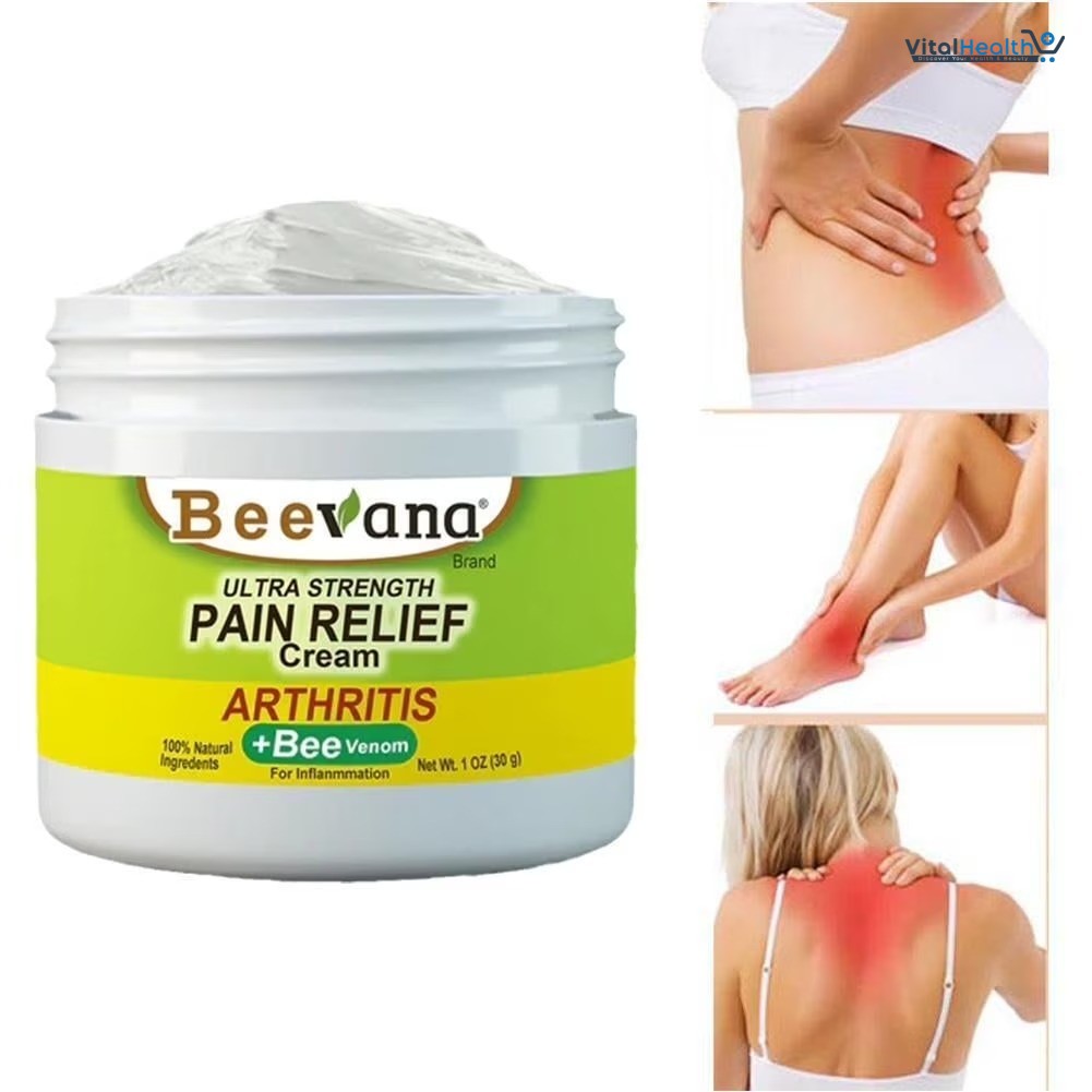 Beevana Ultra Strength Pain Relief Cream With Bee Venom For Arthritis And Inflammation 30g