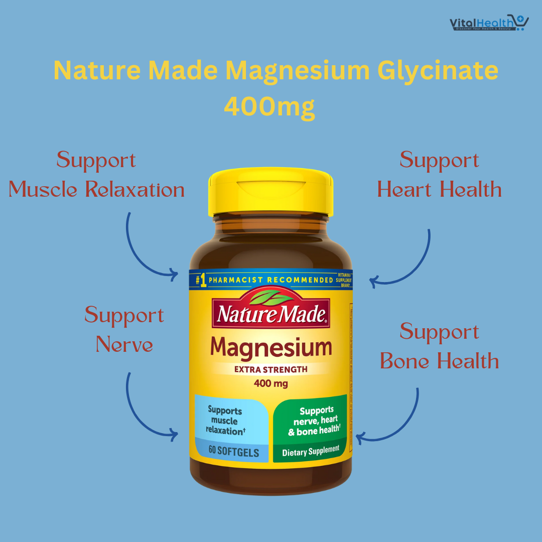 Nature Made High Potency Magnesium Extra Strength 400 mg - 150 Liquid Softgels
