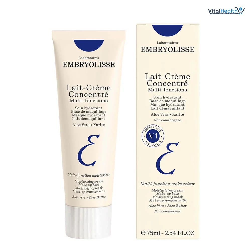 Embryolisse Lait-Crème Concentré Multi-Function Moisturizer | Nourishing Face Cream & Makeup Base (75ml)