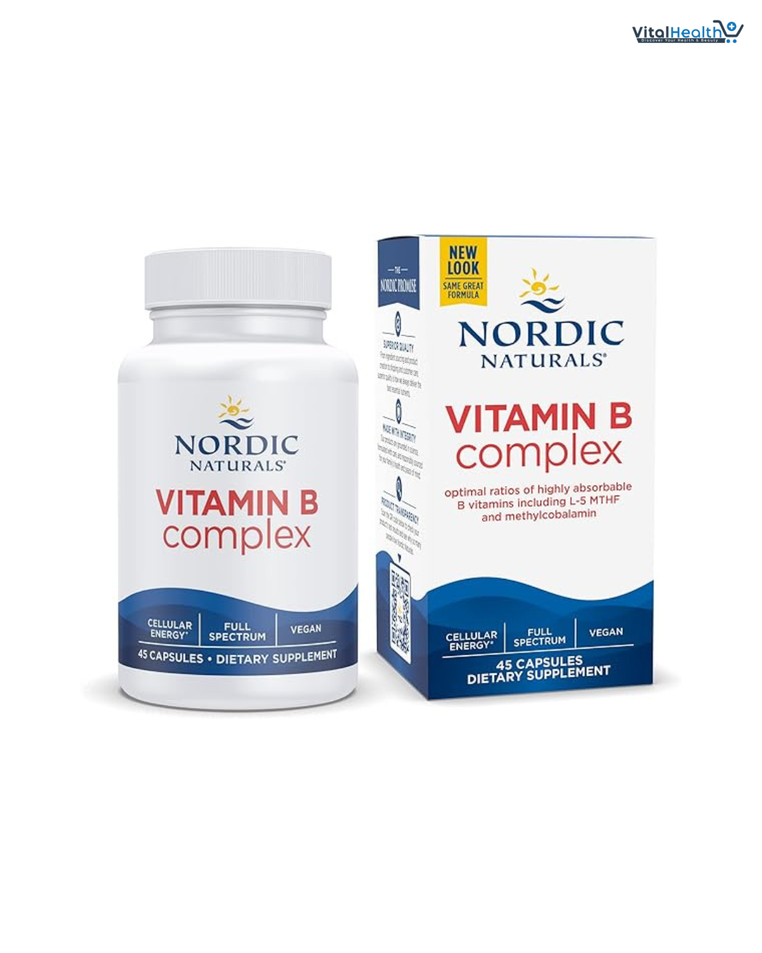 Nordic Naturals Vitamin B Complex 45 Capsules