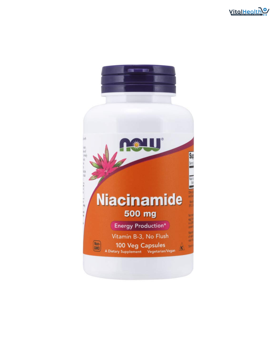 NOW Niacinamide 500mg,100 Capsules