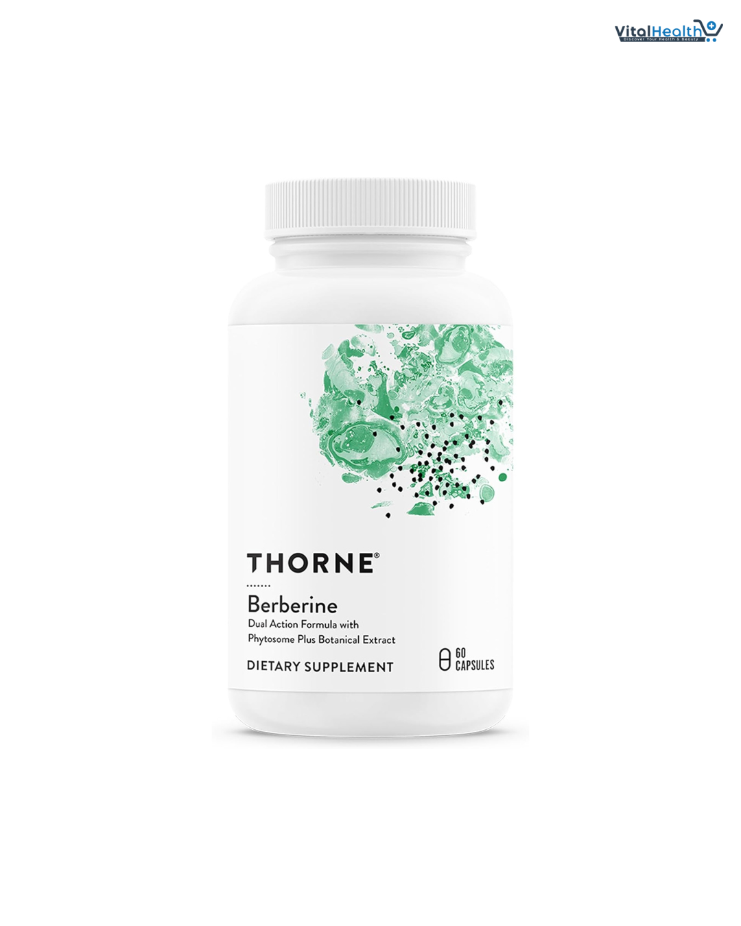 THORNE - Berberine - Dual Action Formula with Phytosome Plus Botanical Extract - Support Heart Health, Immune System, Healthy GI & Cholesterol - Gluten-Free - 30 Servings