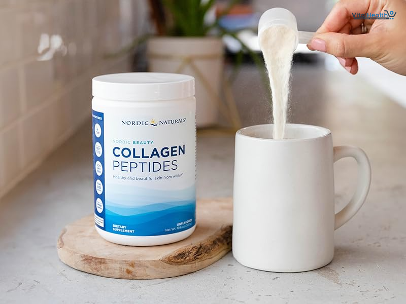 Nordic Naturals Nordic Beauty Collagen Peptides, Unflavored - 10.6 Ounces - Collagen Supplement for Skin Health and Elasticity - for Hot and Cold Beverages - 30 Servings