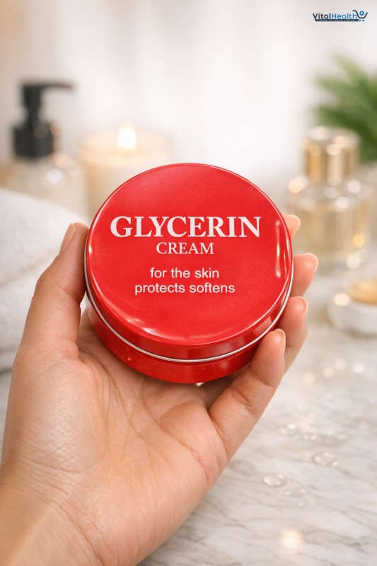 Glycerin Skin Cream Moisturizer | Deep Hydration & Soft Smooth Skin Care | Daily Use Nourishing Cream for Dry & Rough Skin 250 ml