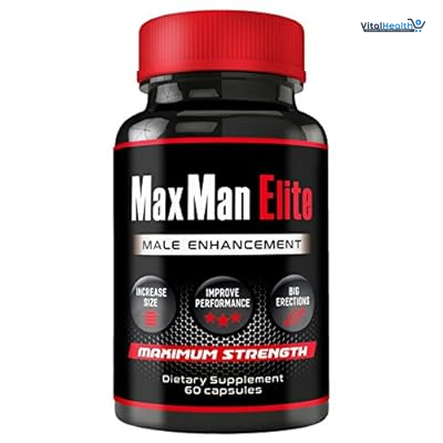 MaxMan Elite - Male Enhancement Pills - Erection Pills - Enlargement Pills for Men - Increase Size ! - Testosterone Booster for Men - 60 Capsules