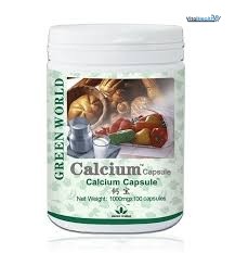 Green World Calcium Capsule 1000mg _ 100 Capsules