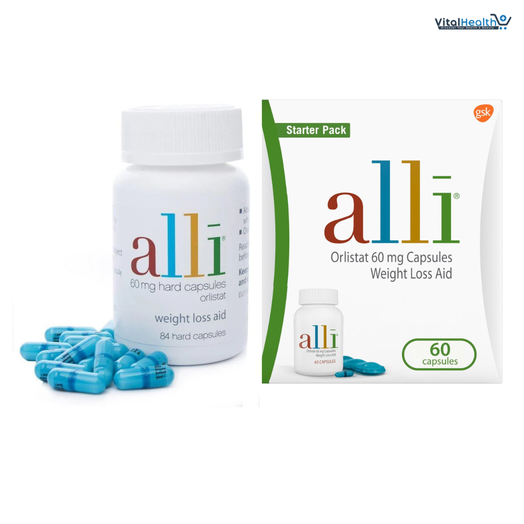alli Diet Weight Loss Pills, Orlistat 60mg Capsules