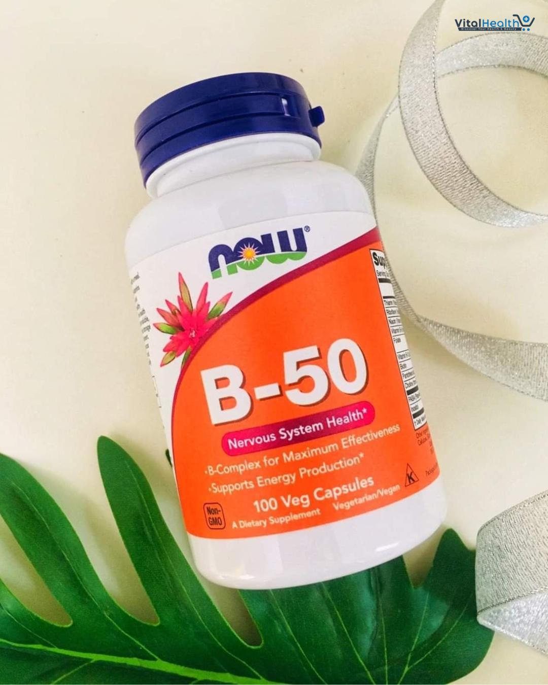 NOW Foods Vitamin B-50, Energy Production, Nervous System Health, 250 Veg Capsules