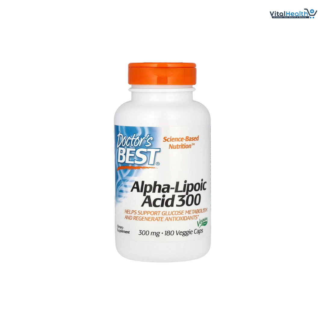 Doctor's Best, Alpha-Lipoic Acid 300, 300 mg, 180 Veggie Caps
